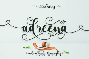 Adreena Script: A Playful Typeface for Editorial Design