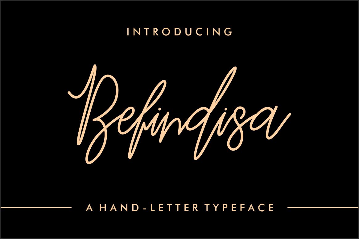 Befindisa Font: Elevate Your Handmade Brand