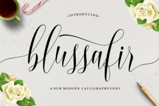Blussafir Script: A Modern Typeface for Branding