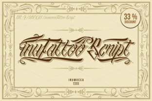 InuTattoo Script: A Bold Display Font for Web Design