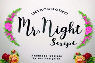 Mr. Night: A Handmade Script Typeface for Editorial Design