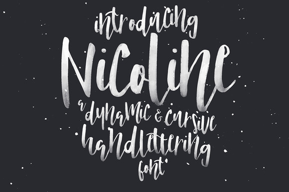 Nicoline Script Font for Crafters