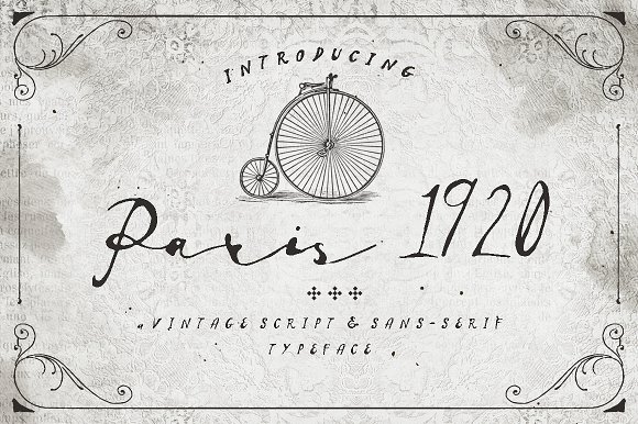 Paris 1920 Font: Vintage Charm for Crafters