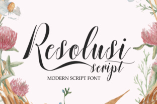 Resolusi Script: A Modern Typeface for Digital Design