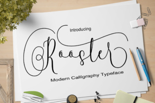 Rooster Script: A Hand-Drawn Typeface for Modern Web Design