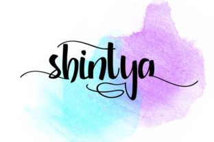 Shintya: A Romantic Script Font for Makers